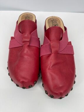 Jax & Bard Beatrice Red Leather Slip-On Mule Size 39